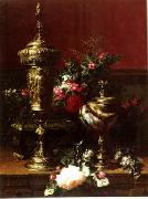 unknow artist Floral, beautiful classical still life of flowers.056 painting